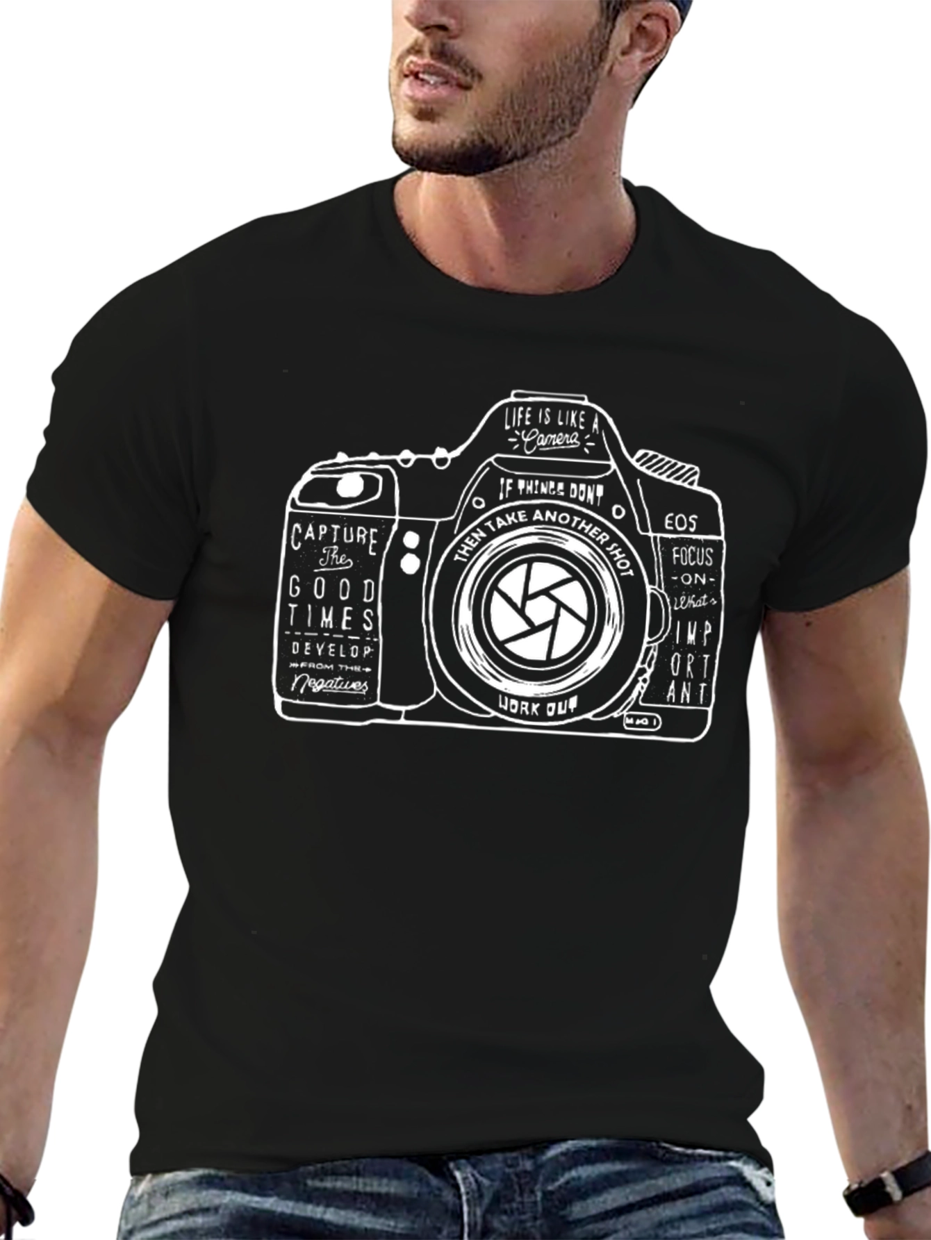 Camera Graphic T-Shirt - Photographer Gift