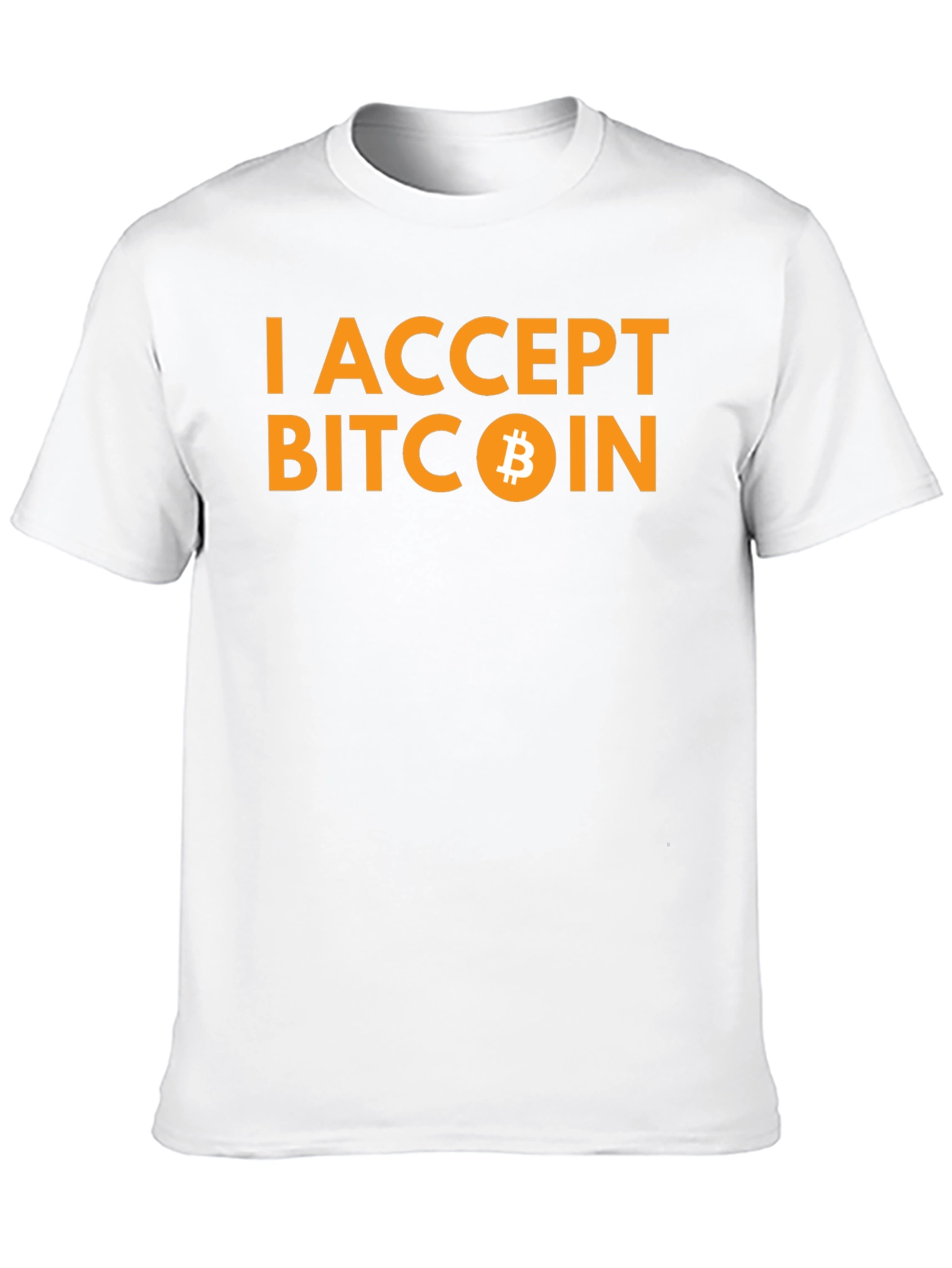 I Accept Bitcoin Black T-Shirt