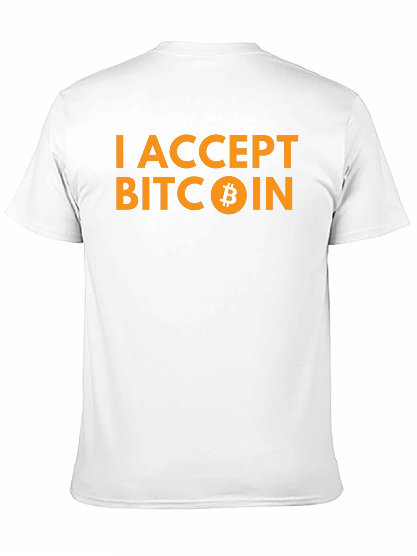 I Accept Bitcoin Black T-Shirt
