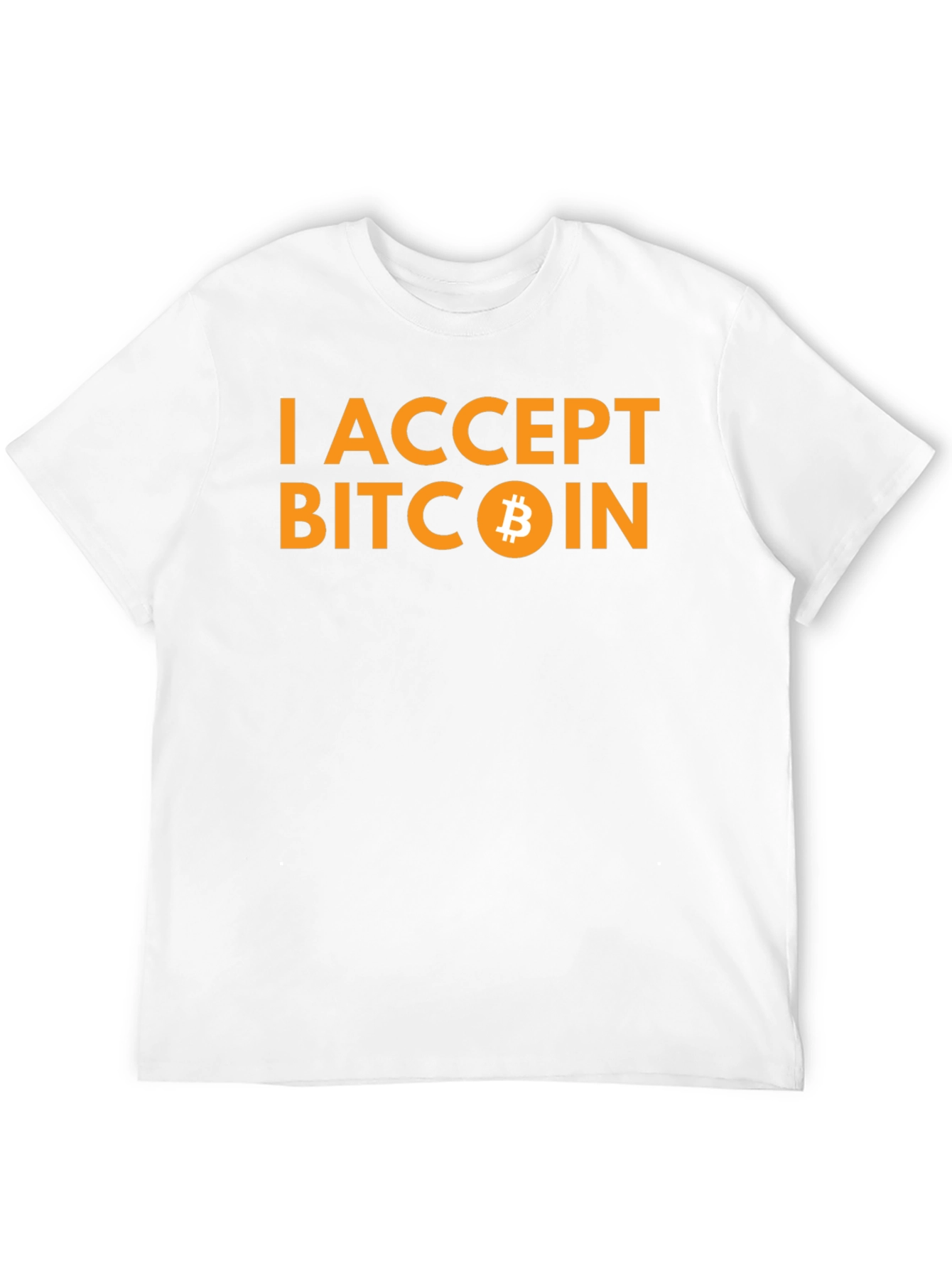I Accept Bitcoin Black T-Shirt