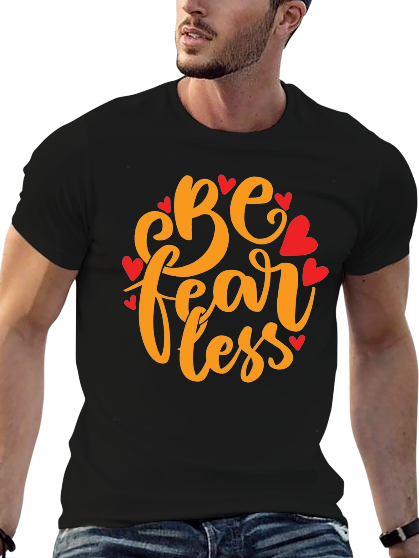 Be Fearless Graphic Tee - Black T-Shirt