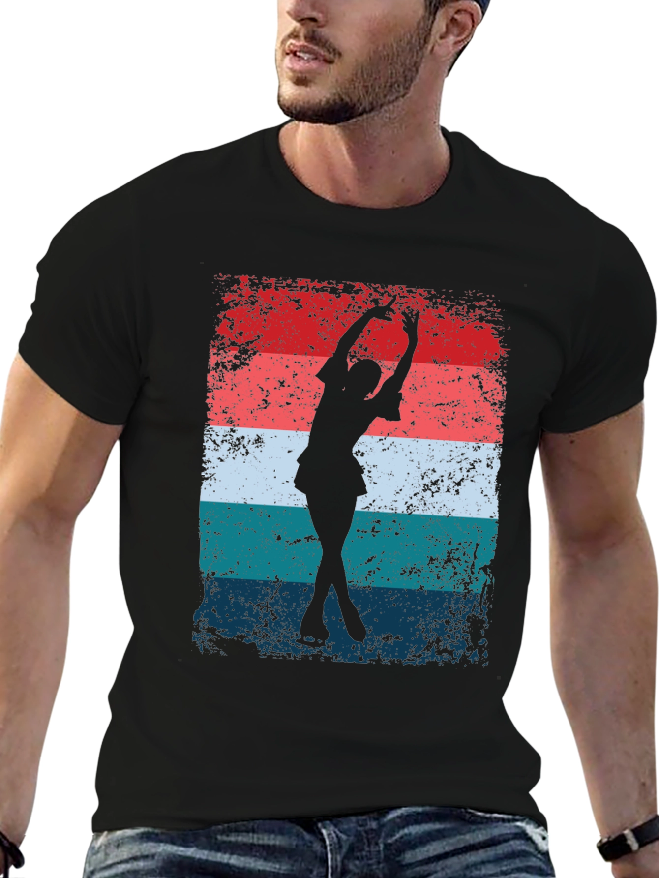 Retro Ice Skater Graphic Tee