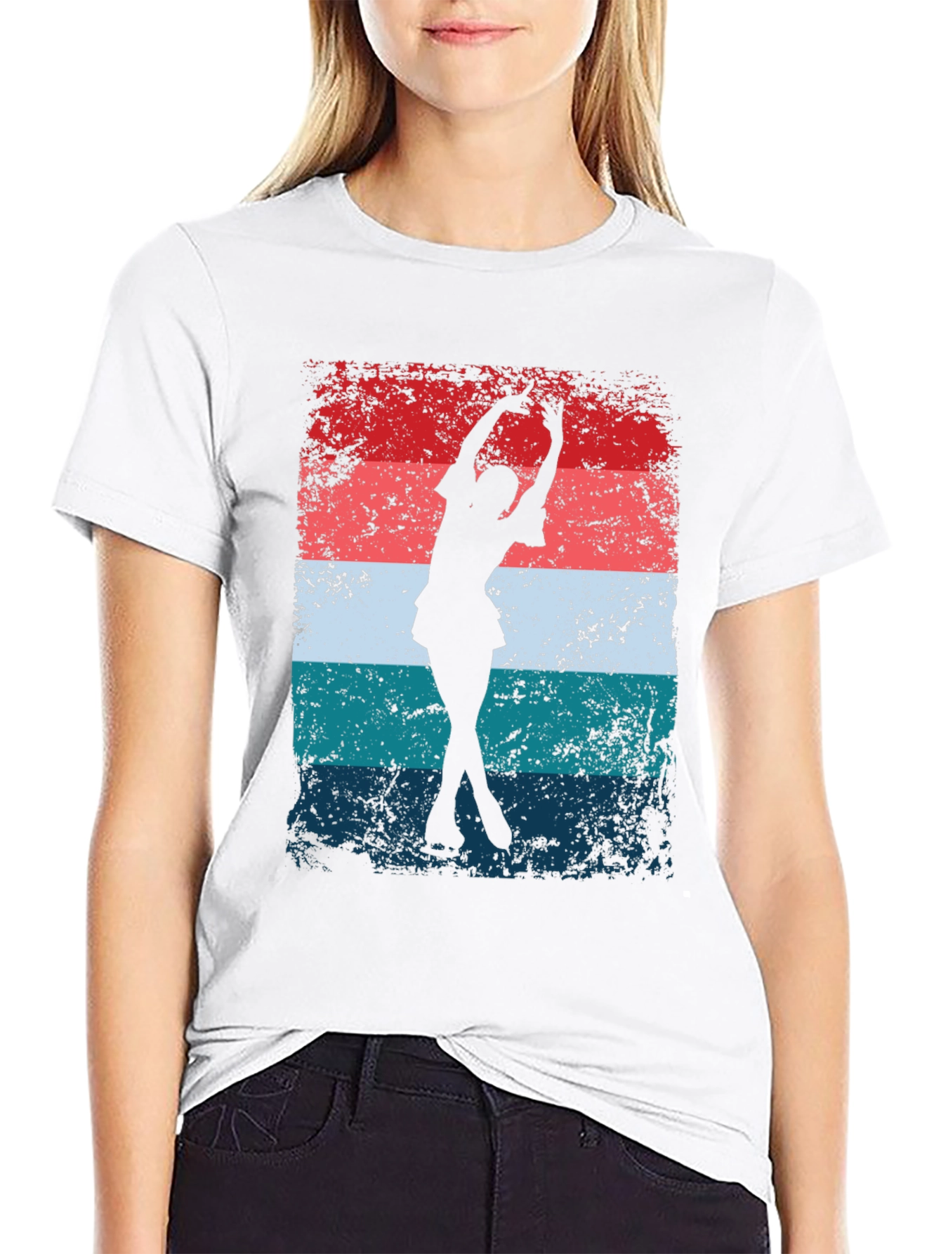 Retro Ice Skater Graphic Tee