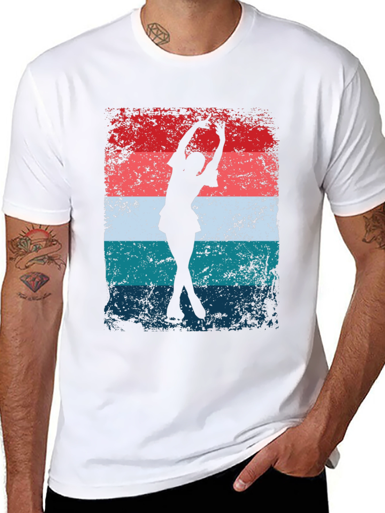 Retro Ice Skater Graphic Tee