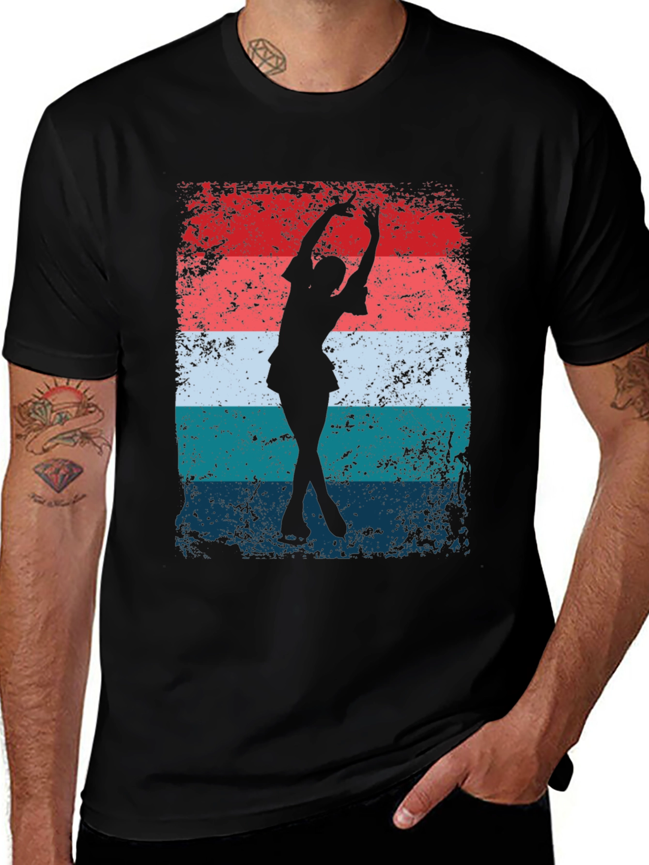 Retro Ice Skater Graphic Tee