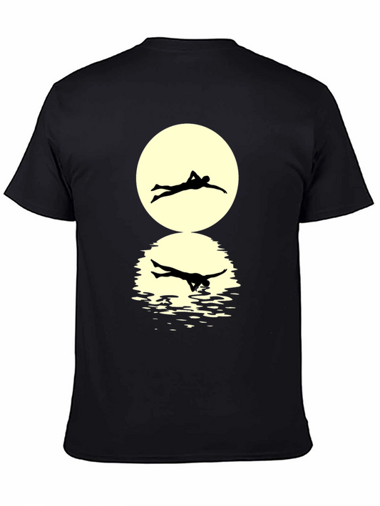 Swimmer Silhouette Graphic Tee - Stylish & Unique!