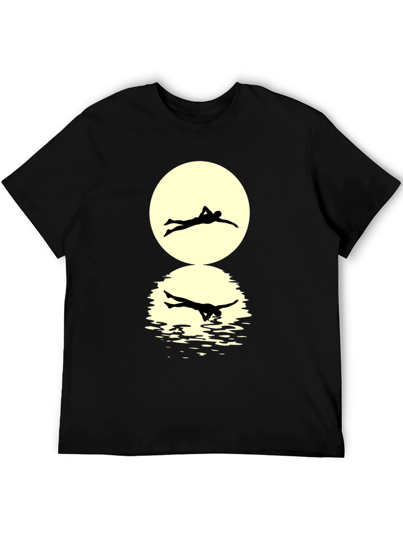 Swimmer Silhouette Graphic Tee - Stylish & Unique!