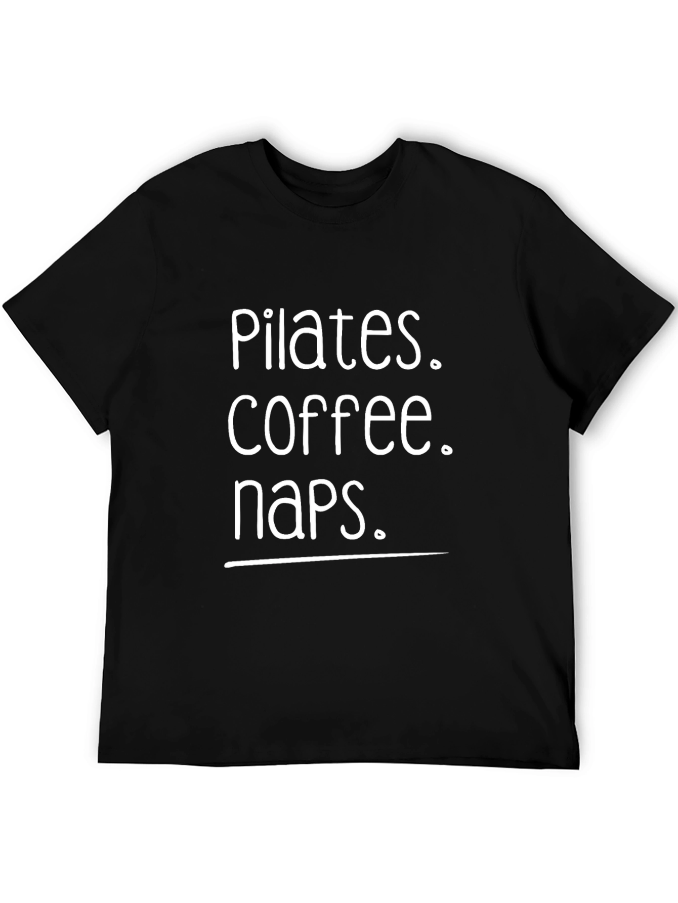 Pilates Coffee Naps T-Shirt - Comfortable Cotton Tee