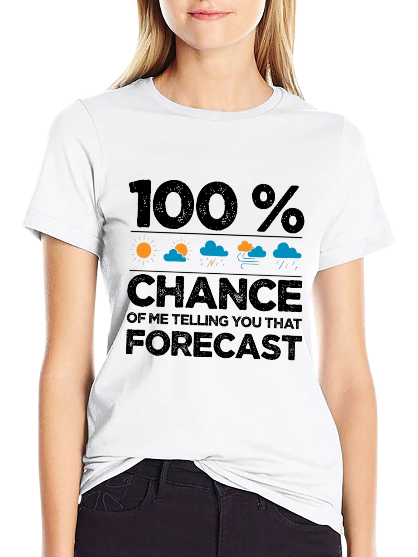 Funny Weather Forecast Graphic T-Shirt