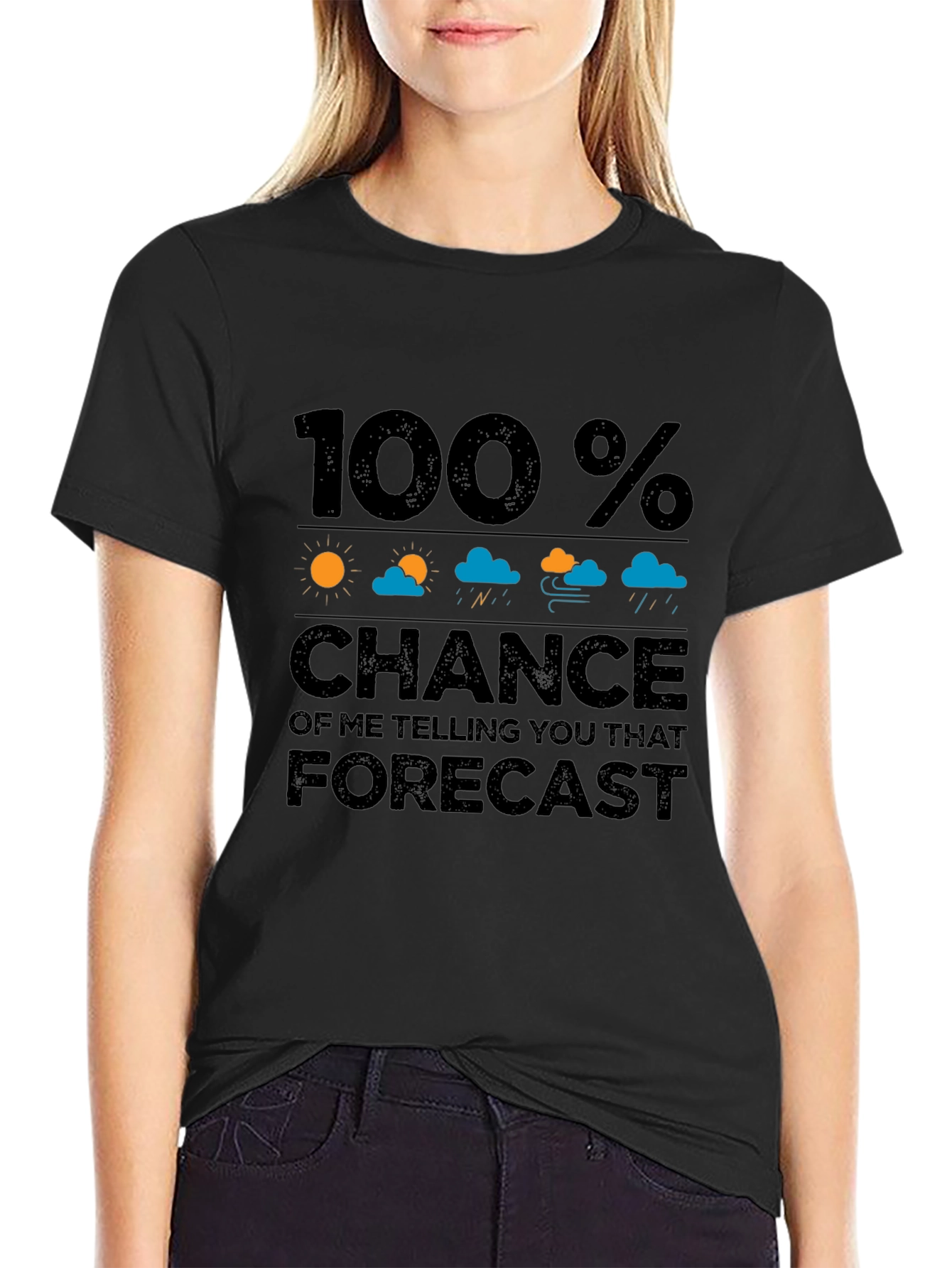 Funny Weather Forecast Graphic T-Shirt