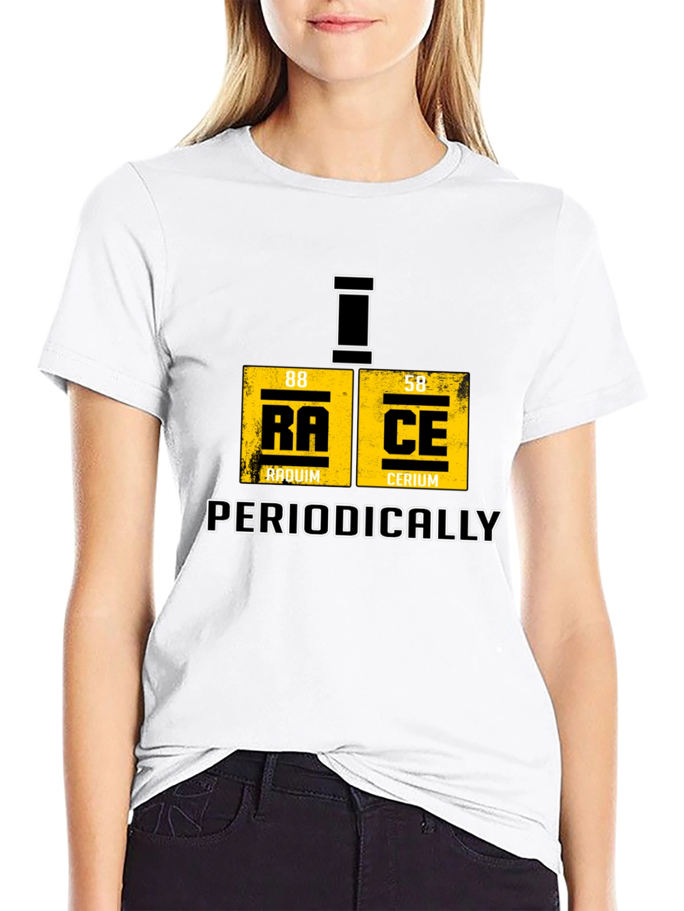 Periodic Table Race T-Shirt - Chemistry Humor