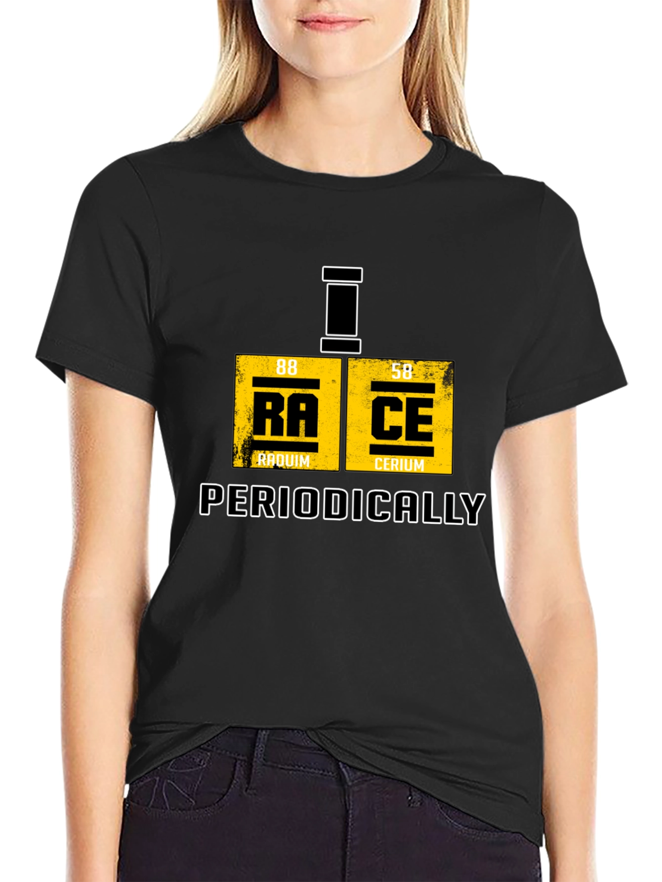Periodic Table Race T-Shirt - Chemistry Humor