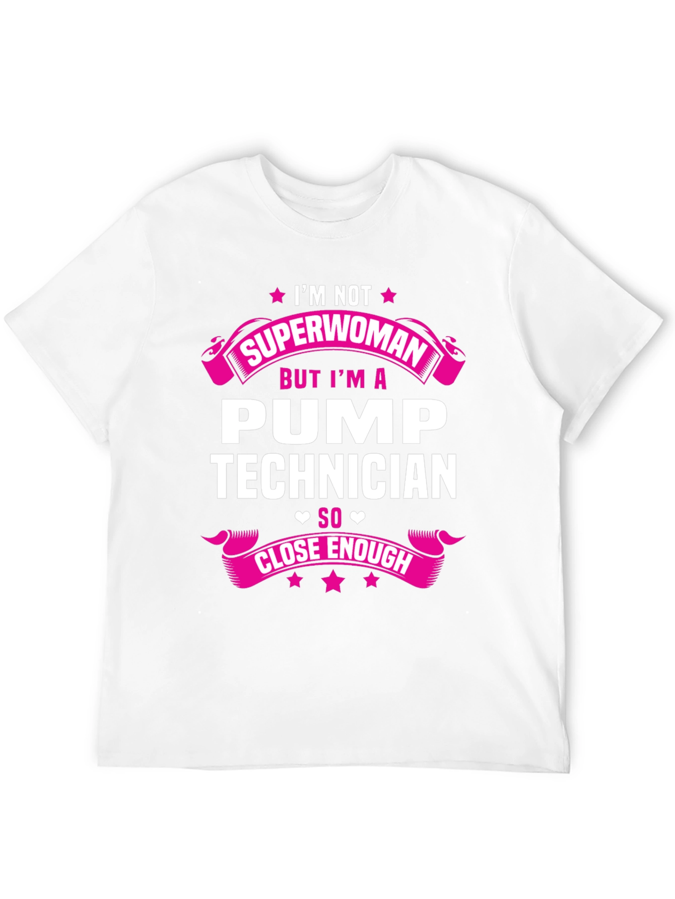 Pump Technician Superwoman Funny T-Shirt