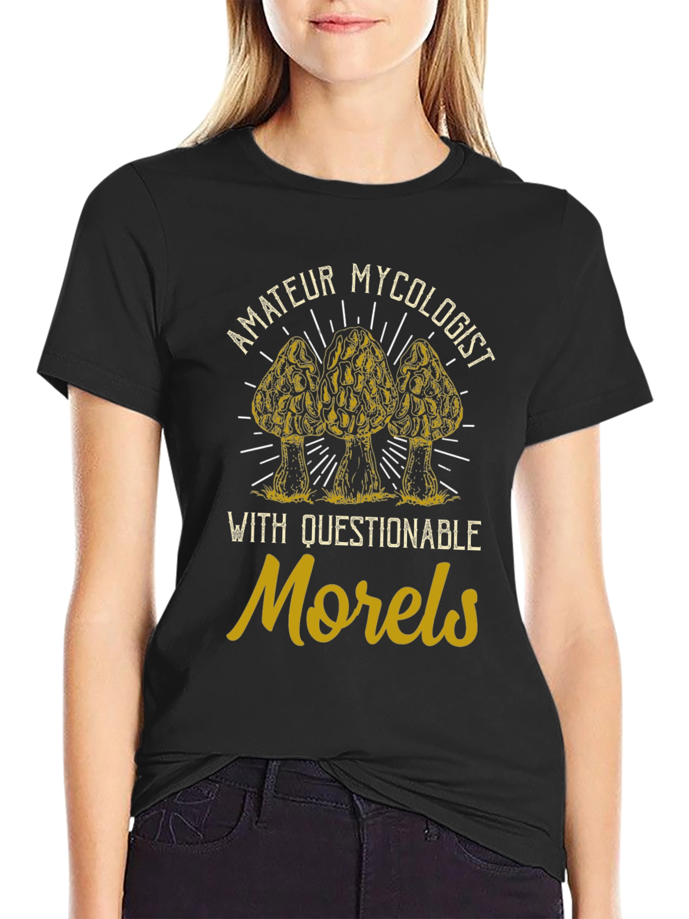 Amateur Mycologist Morel Mushroom Graphic Tee