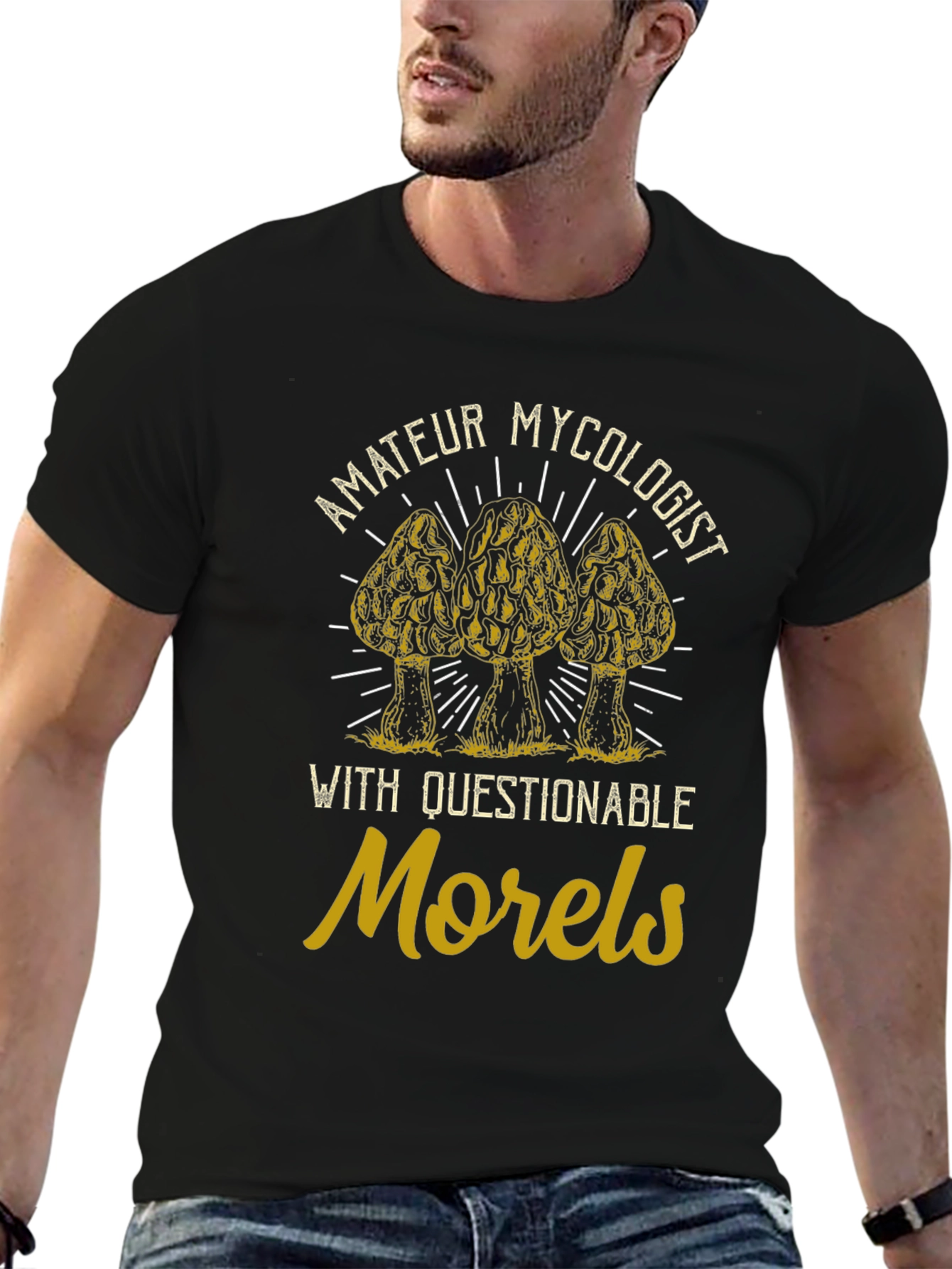Amateur Mycologist Morel Mushroom Graphic Tee