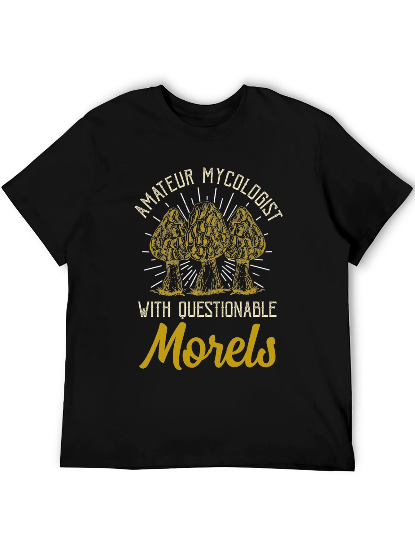 Amateur Mycologist Morel Mushroom Graphic Tee