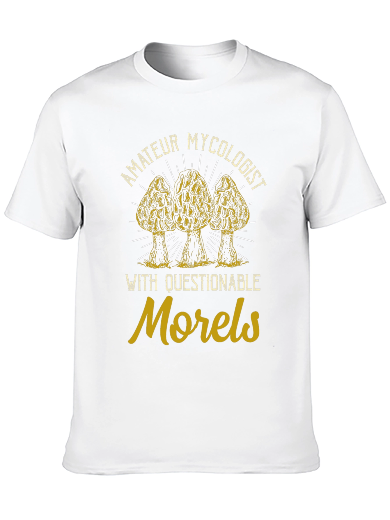 Amateur Mycologist Morel Mushroom Graphic Tee