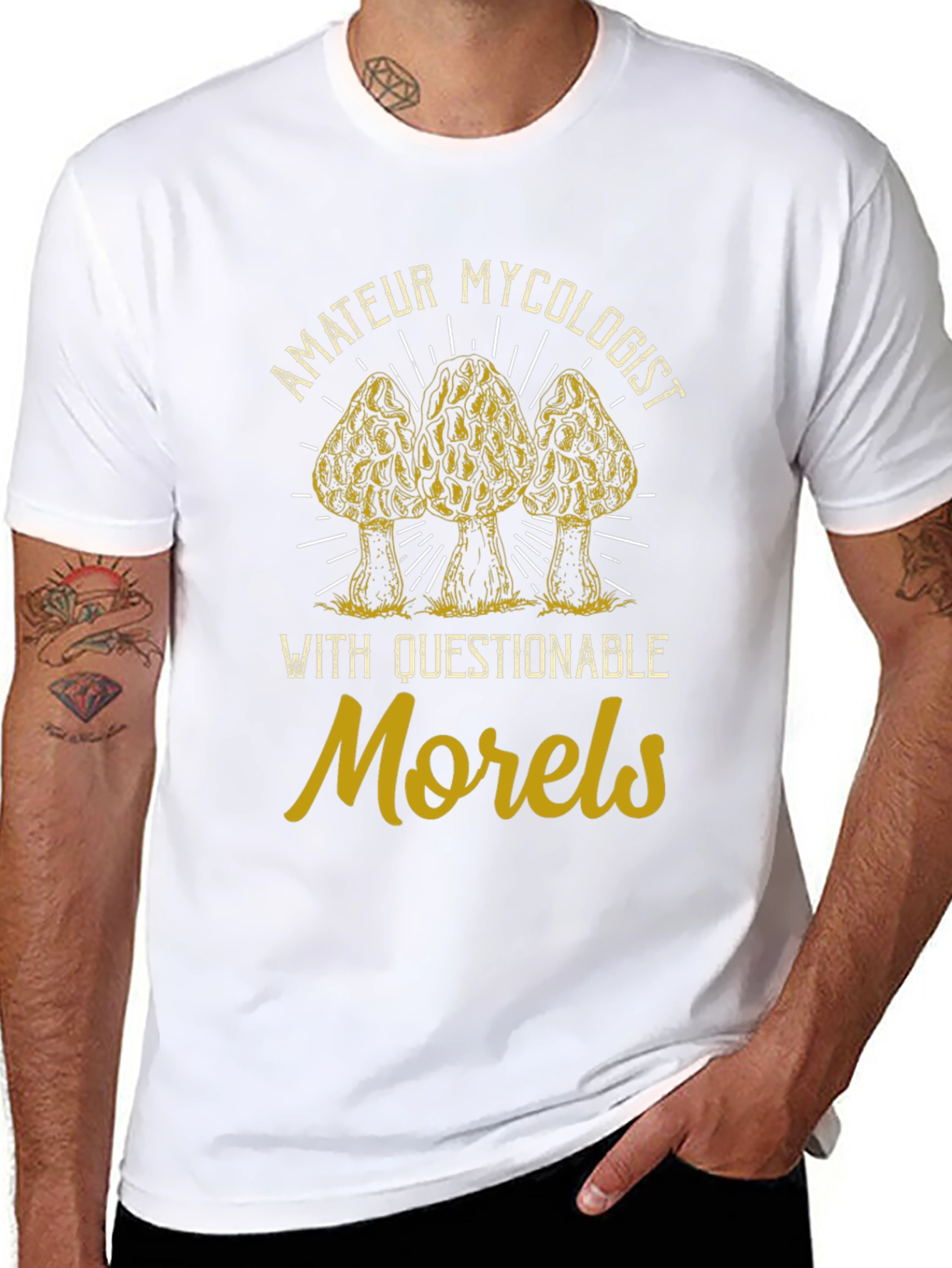 Amateur Mycologist Morel Mushroom Graphic Tee
