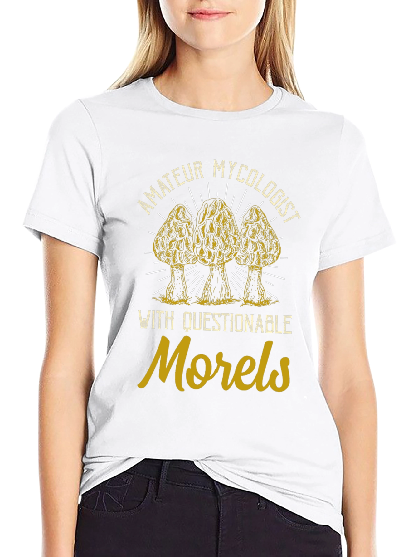 Amateur Mycologist Morel Mushroom Graphic Tee
