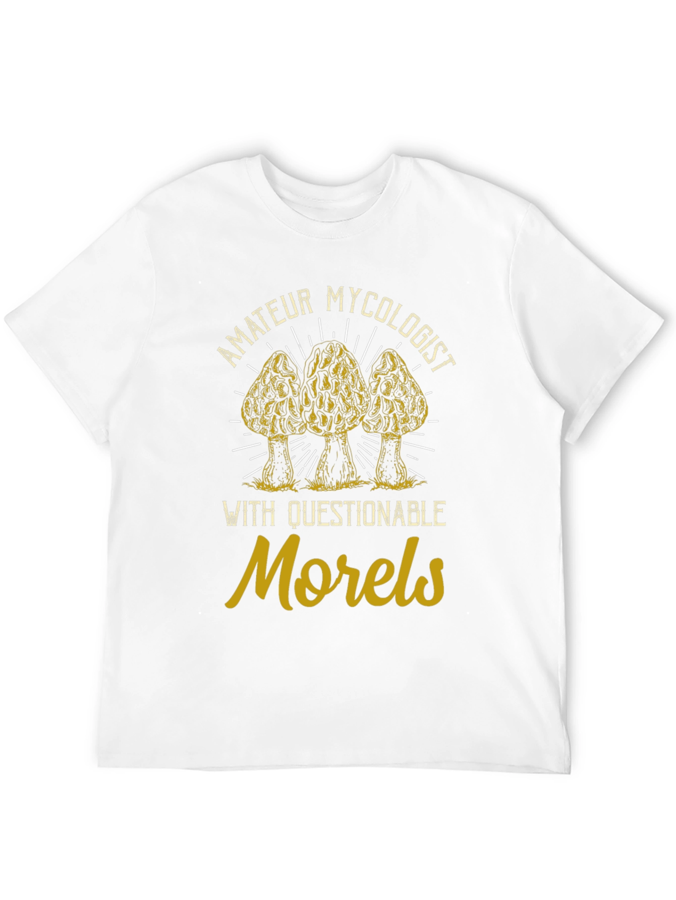 Amateur Mycologist Morel Mushroom Graphic Tee