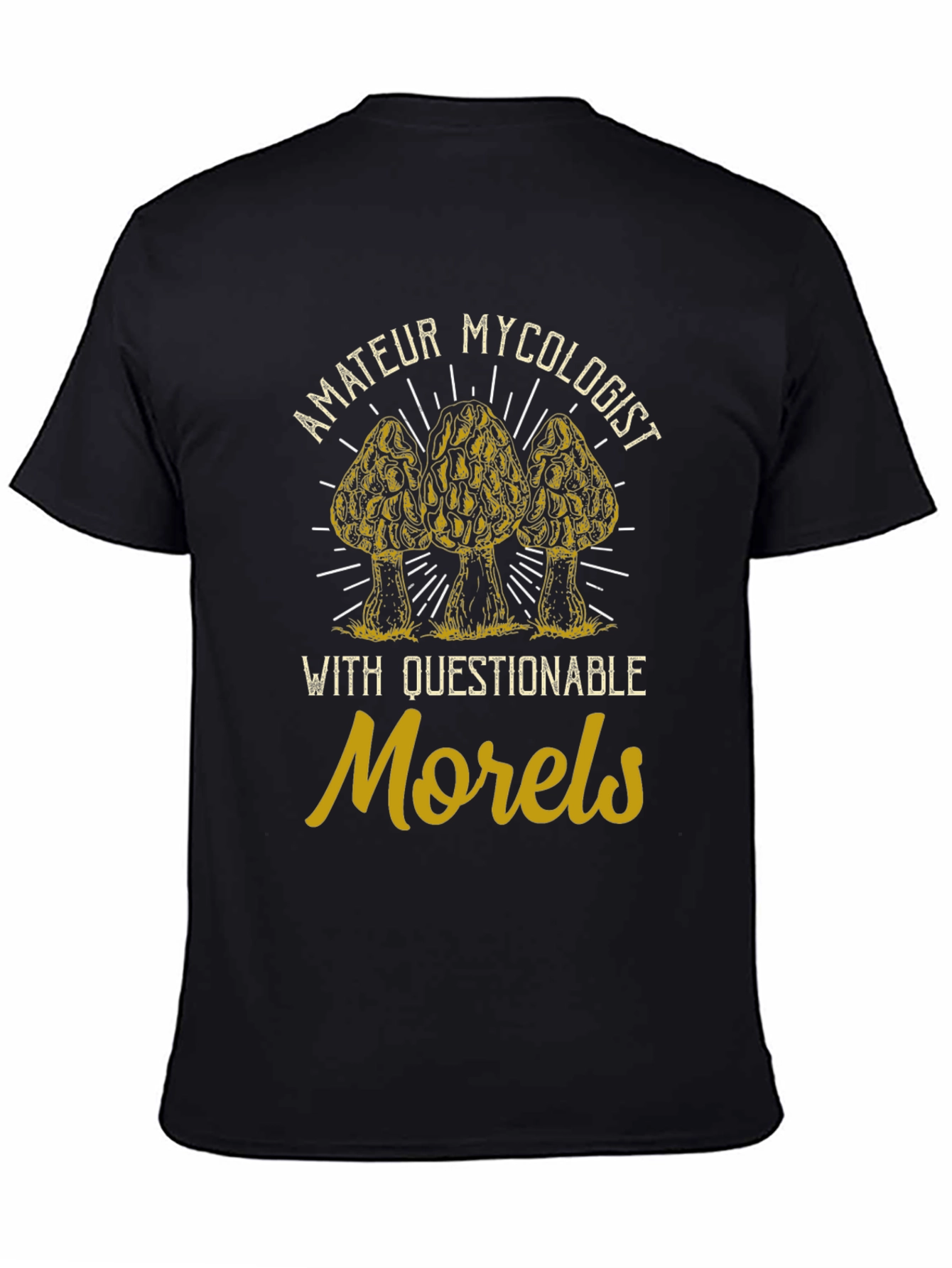 Amateur Mycologist Morel Mushroom Graphic Tee