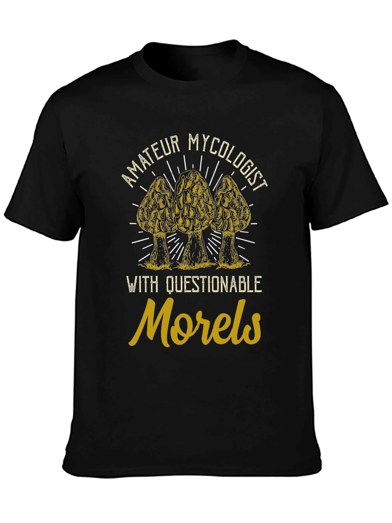 Amateur Mycologist Morel Mushroom Graphic Tee