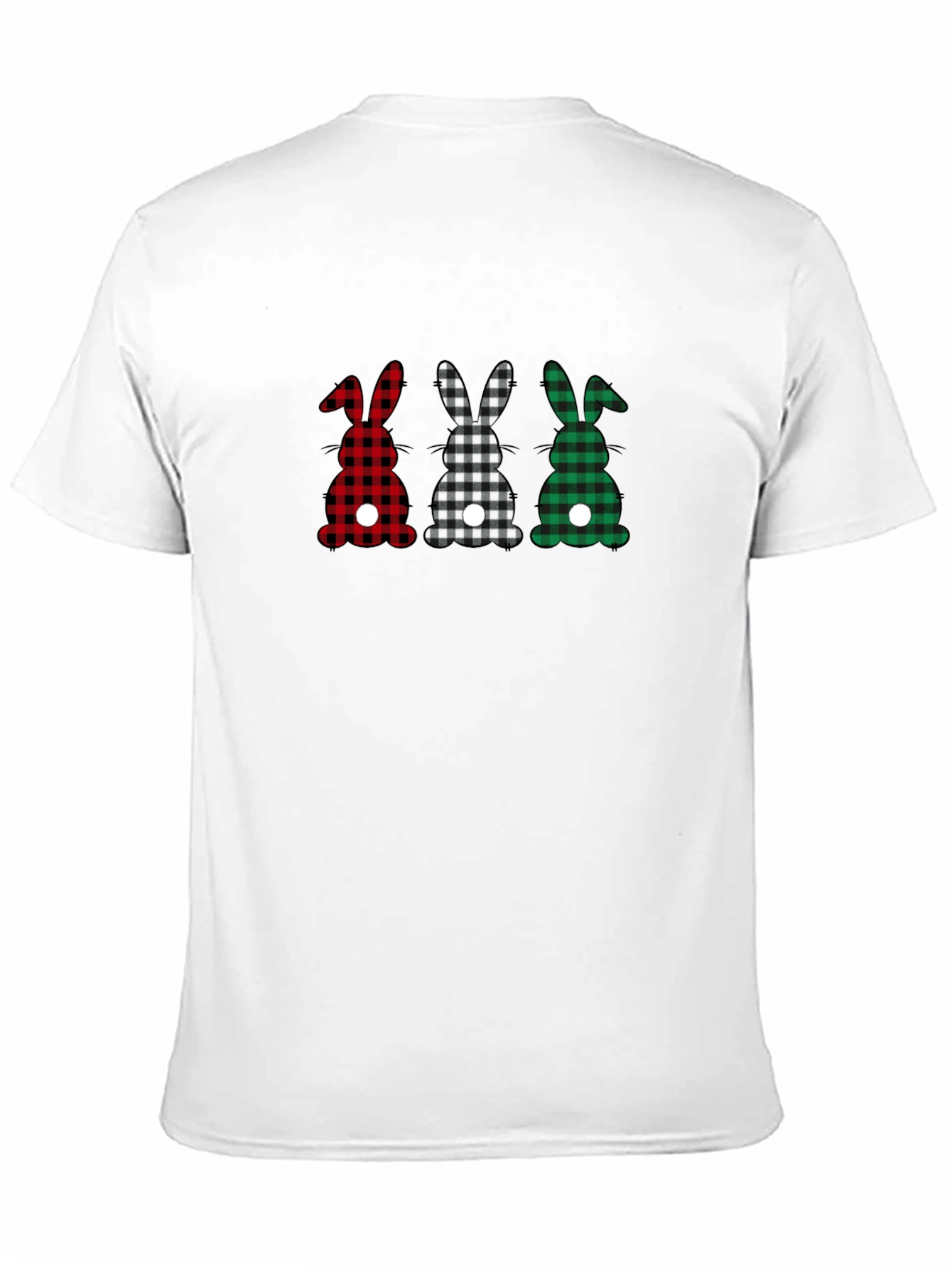 Buffalo Plaid Easter Bunny T-Shirt