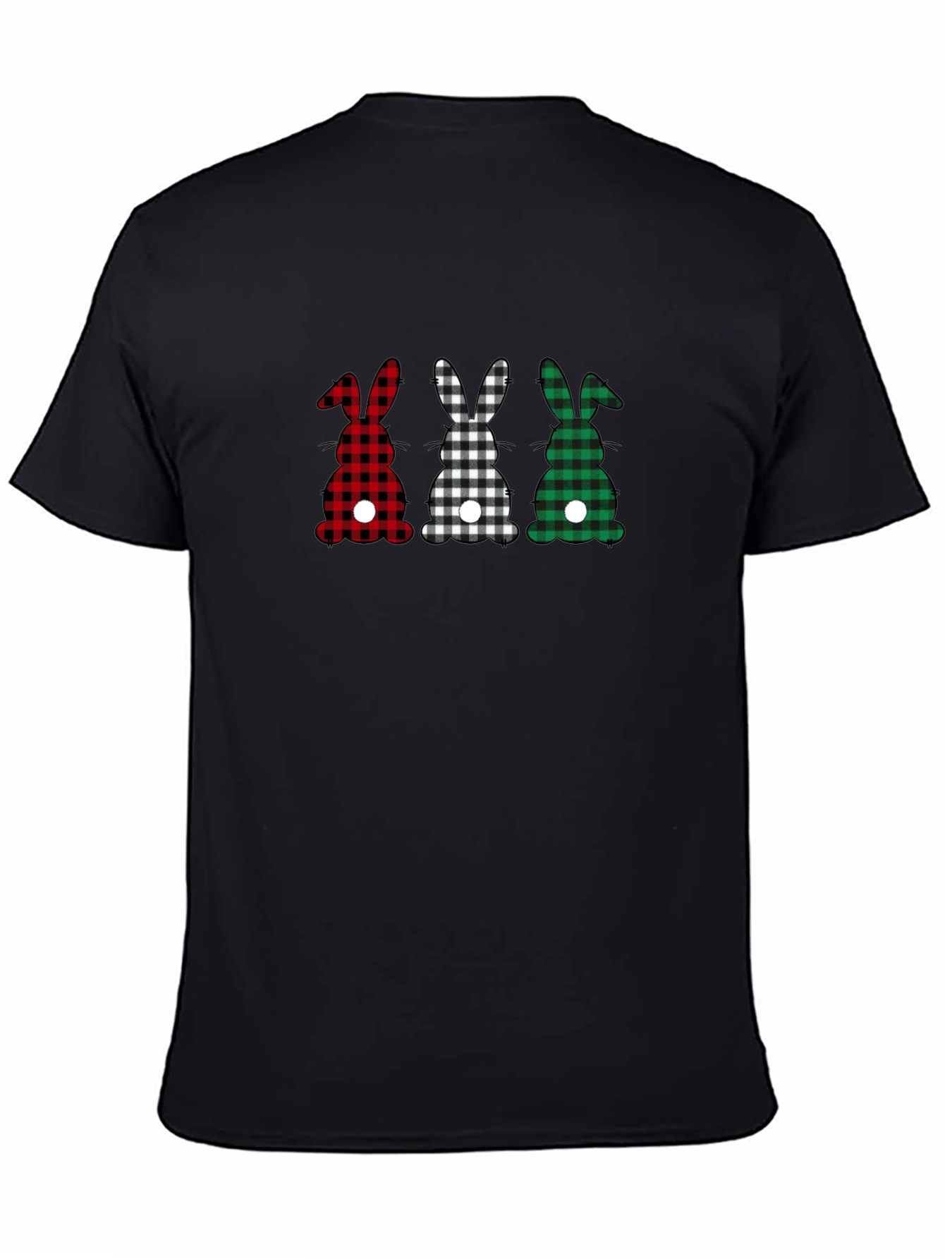 Buffalo Plaid Easter Bunny T-Shirt