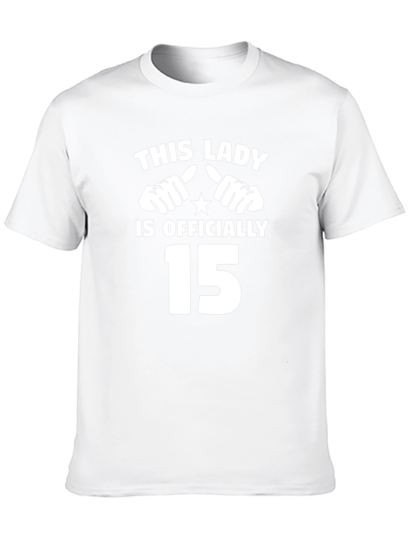 This Lady Is Officially 15 - Novelty T-Shirt