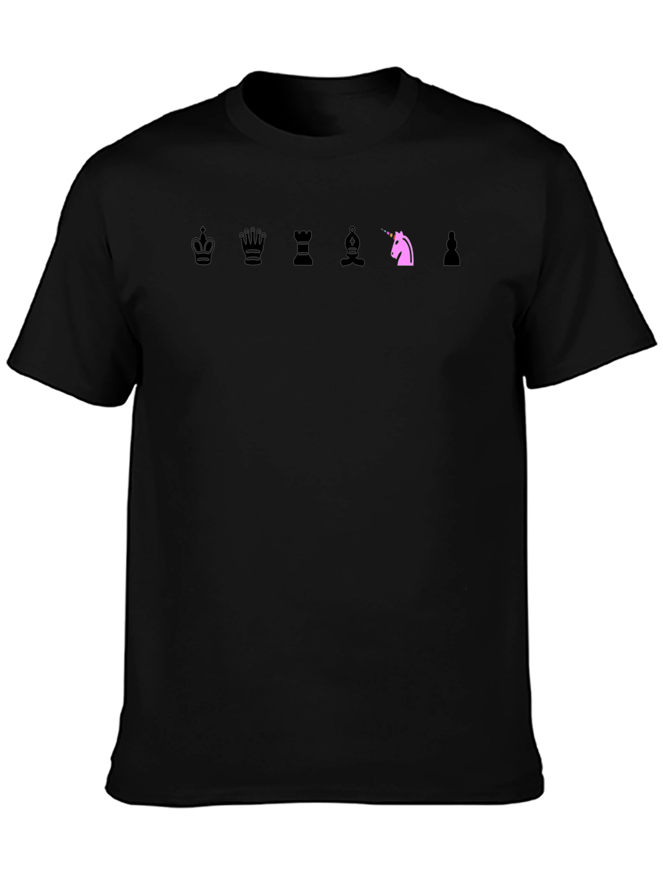 Chess Piece T-Shirt: Knight Unicorn Edition