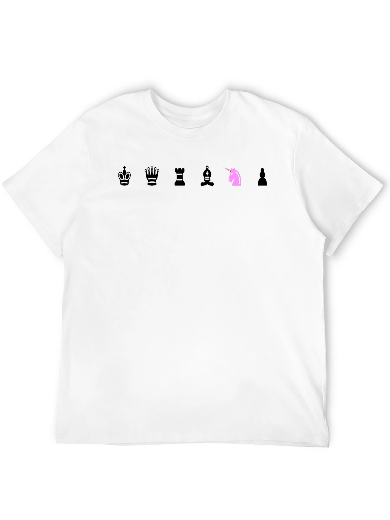 Chess Piece T-Shirt: Knight Unicorn Edition