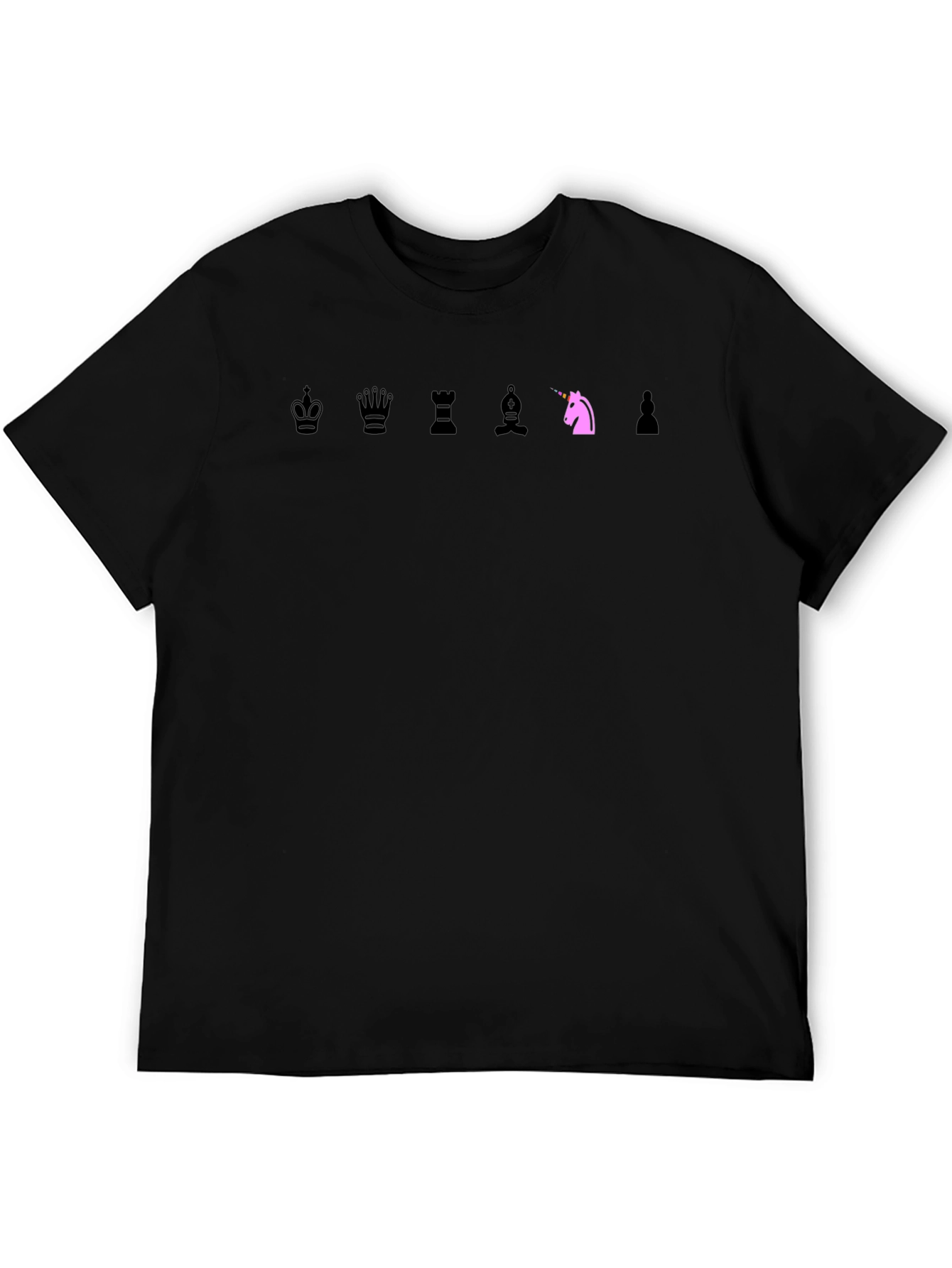 Chess Piece T-Shirt: Knight Unicorn Edition