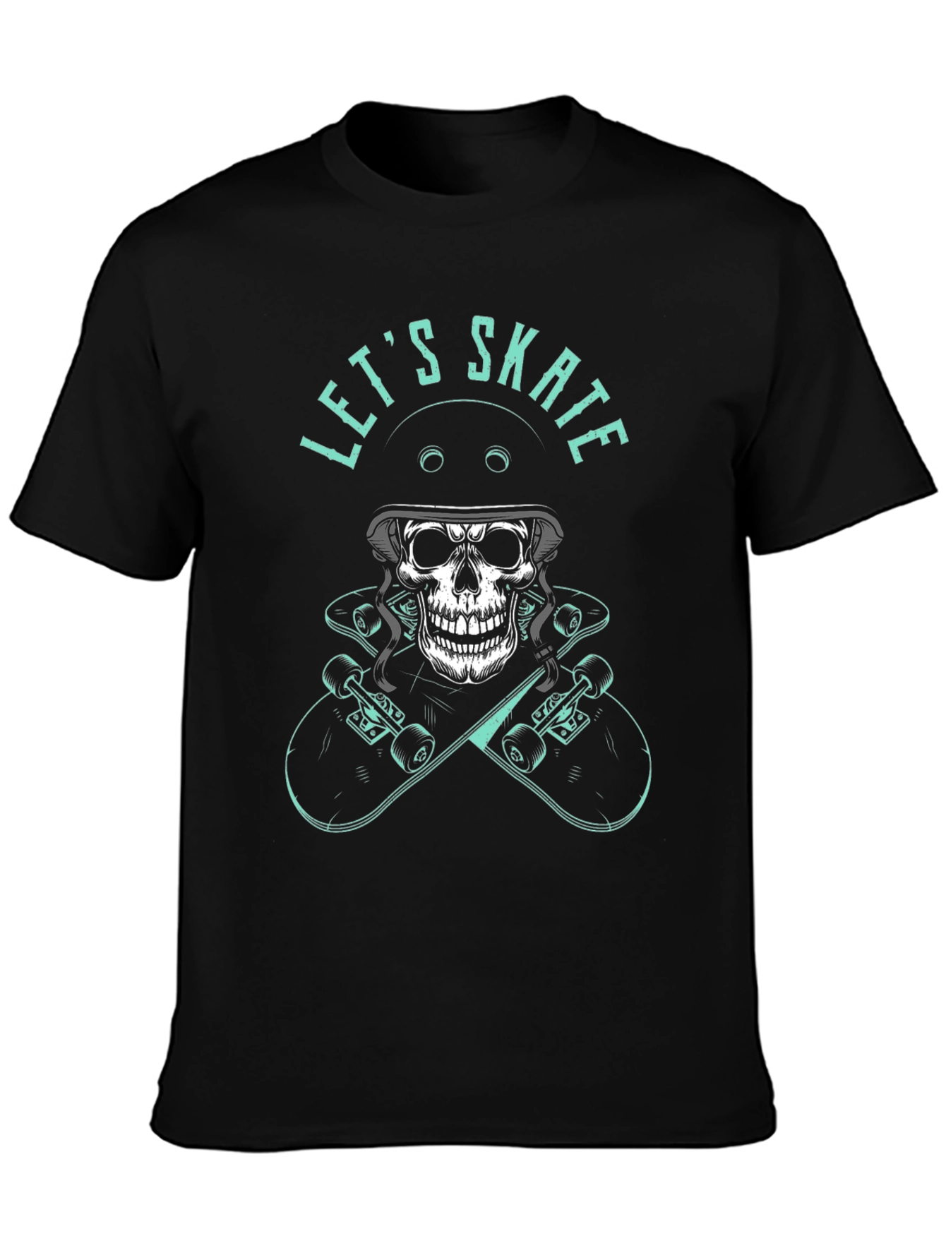 Skate Skull Tee - Lets Skate T-Shirt