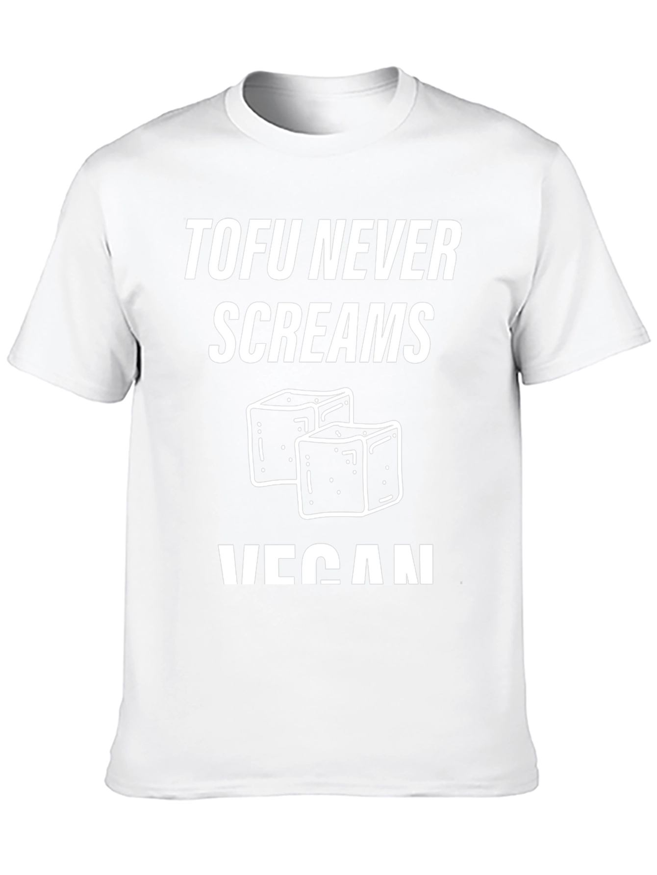 Vegan Tofu Graphic Tee - Never Screams