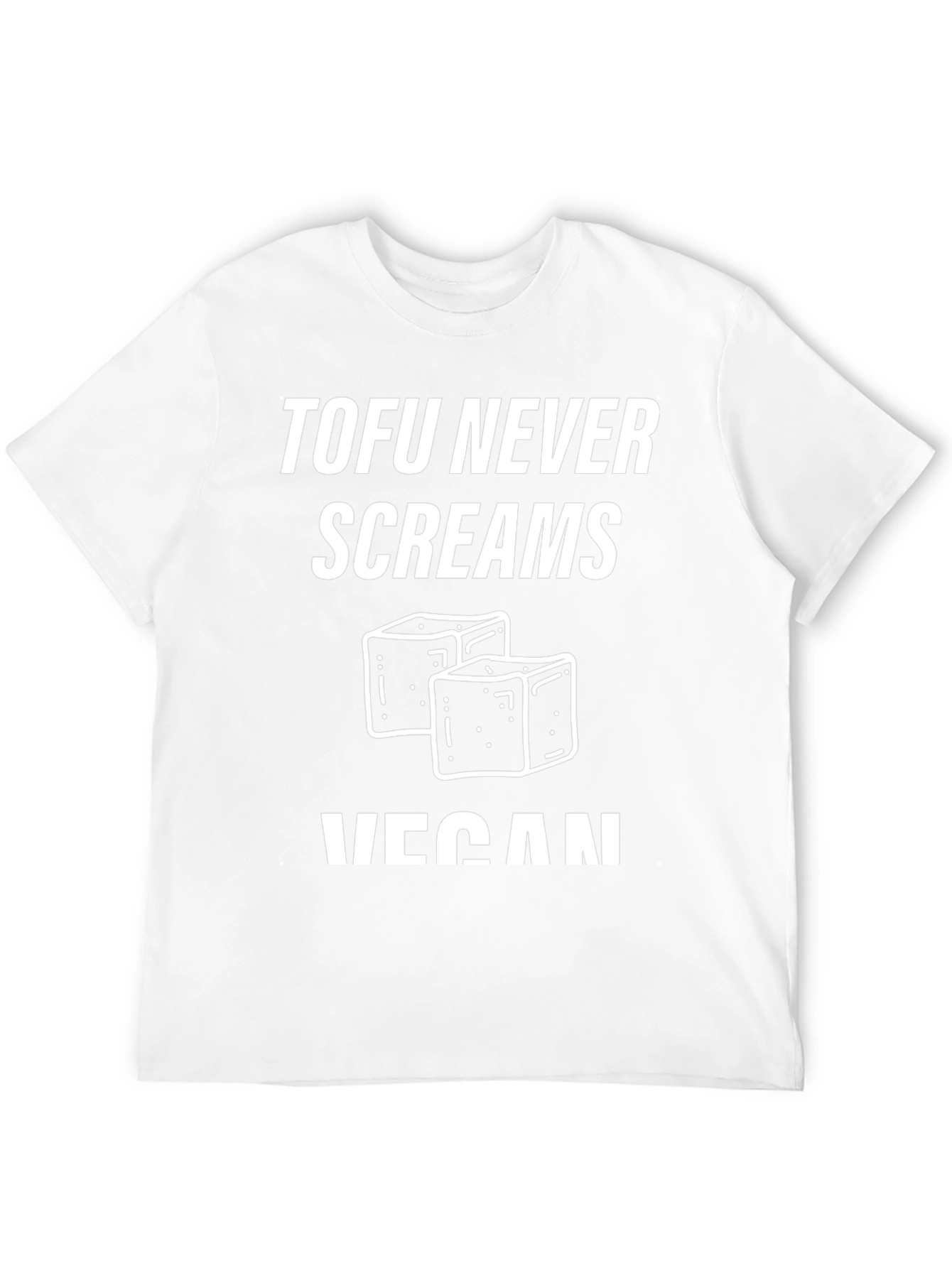 Vegan Tofu Graphic Tee - Never Screams