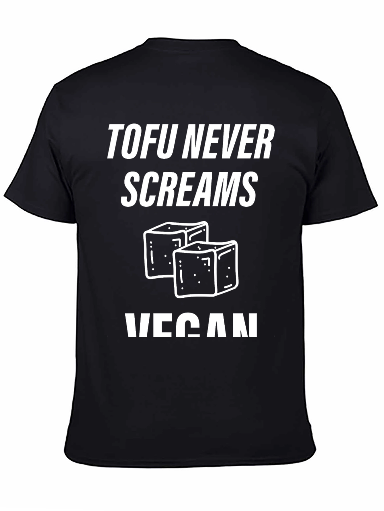 Vegan Tofu Graphic Tee - Never Screams
