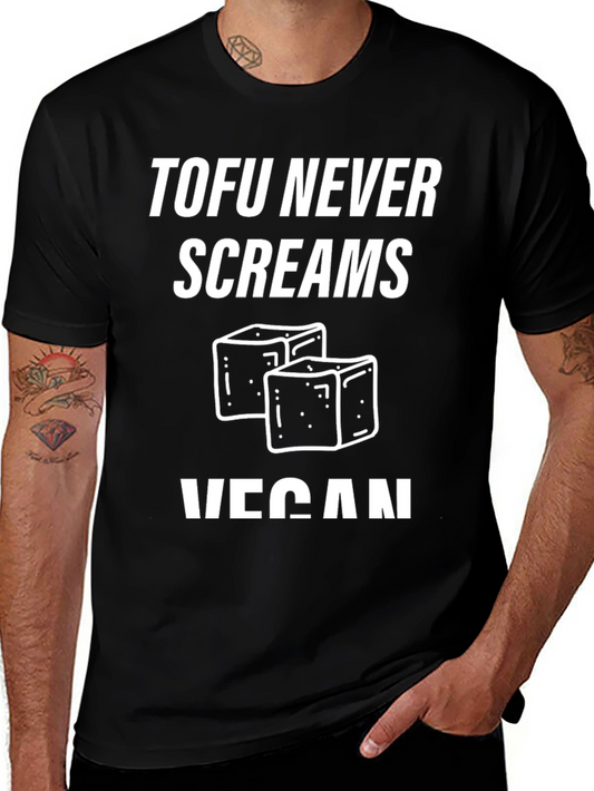 Vegan Tofu Graphic Tee - Never Screams