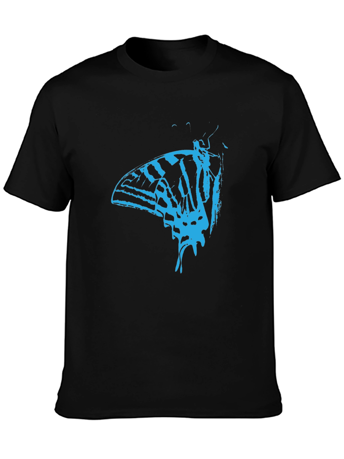 Butterfly Graphic Tee - Mens Black T-Shirt
