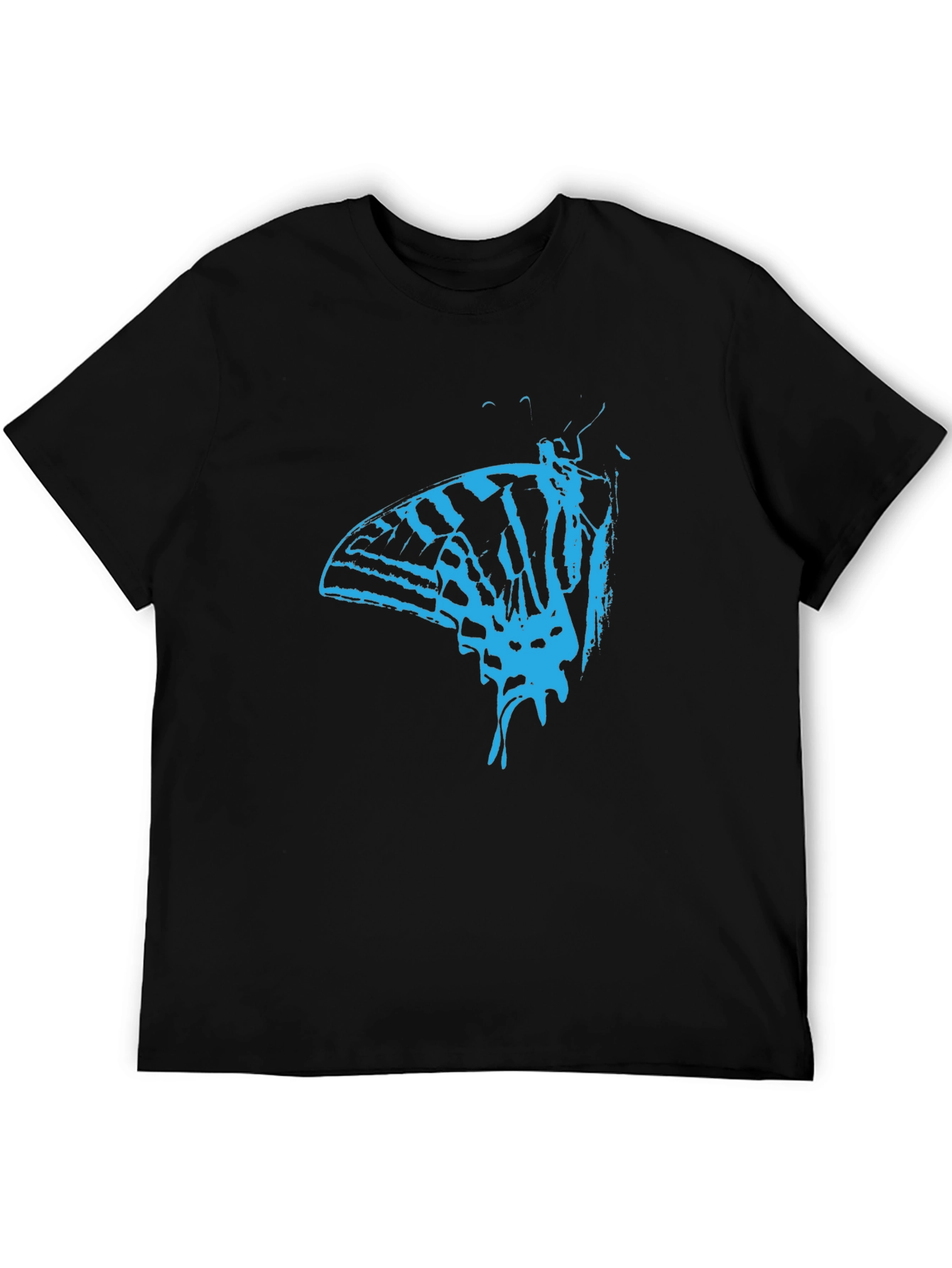 Butterfly Graphic Tee - Mens Black T-Shirt