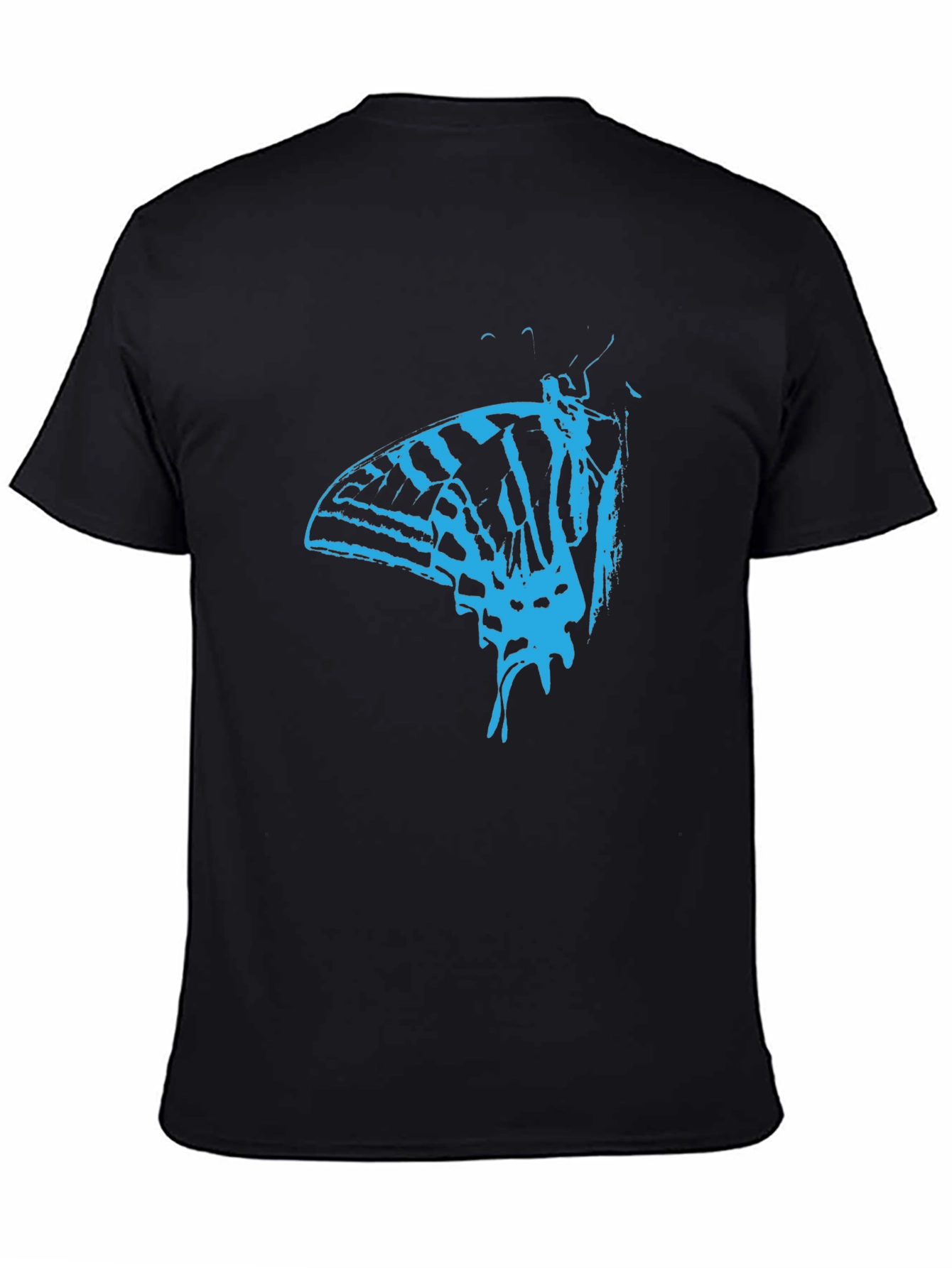Butterfly Graphic Tee - Mens Black T-Shirt