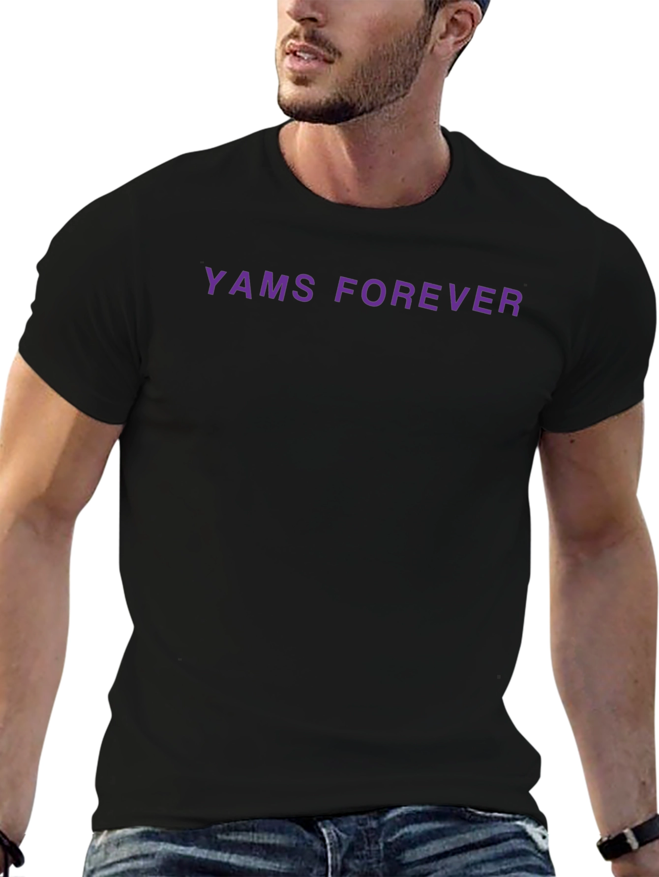 YAMS FOREVER Black T-Shirt