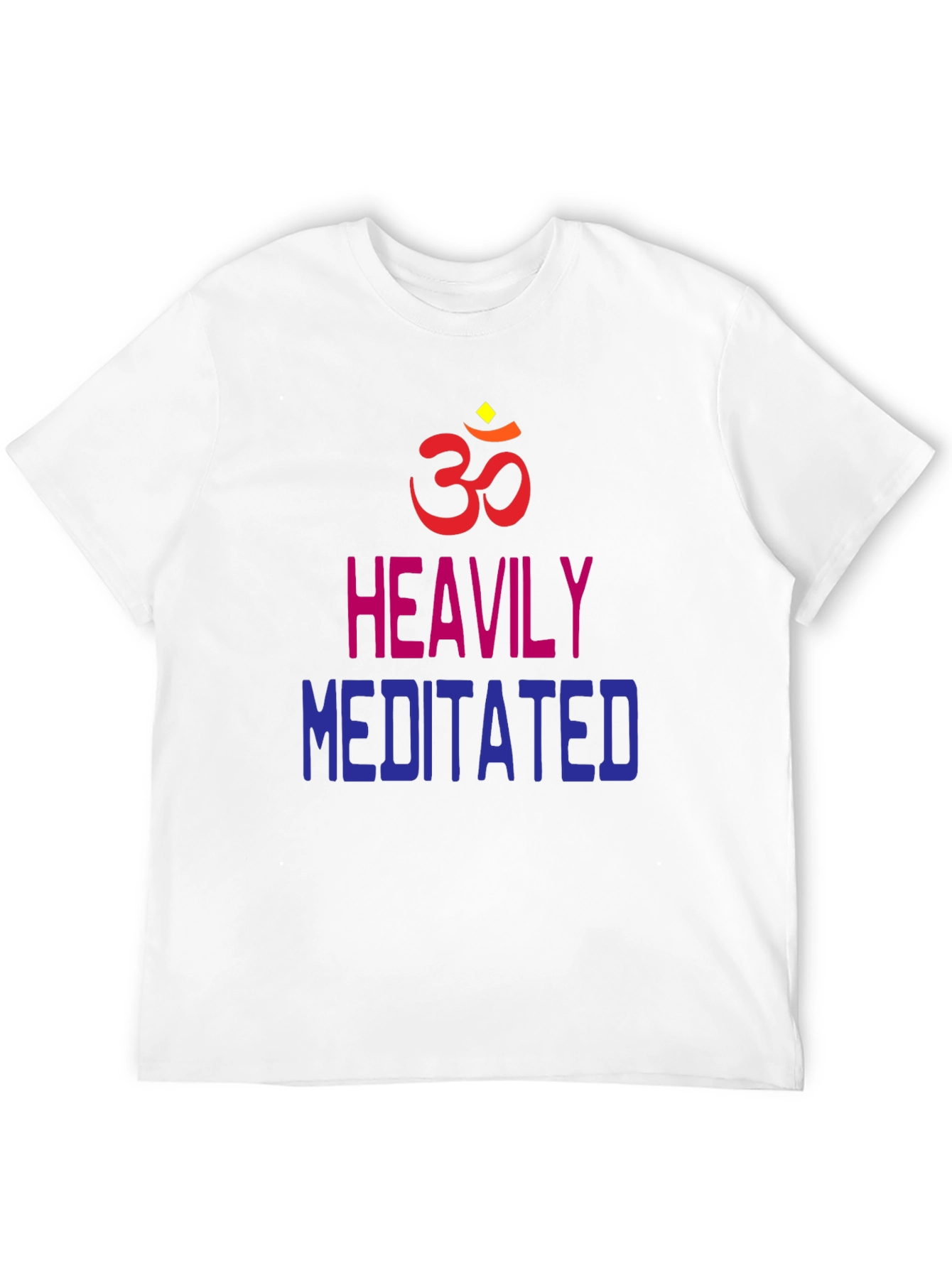 Heavily Meditated Graphic T-Shirt - Spiritual Om Symbol