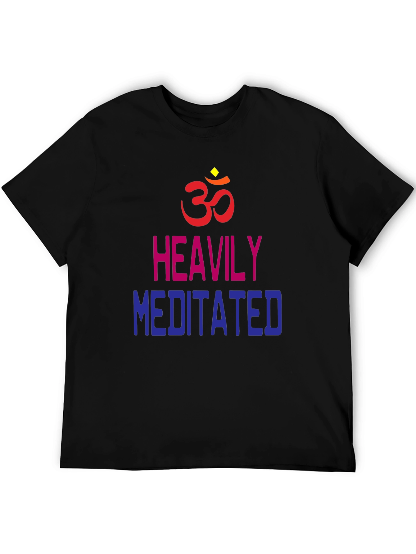 Heavily Meditated Graphic T-Shirt - Spiritual Om Symbol