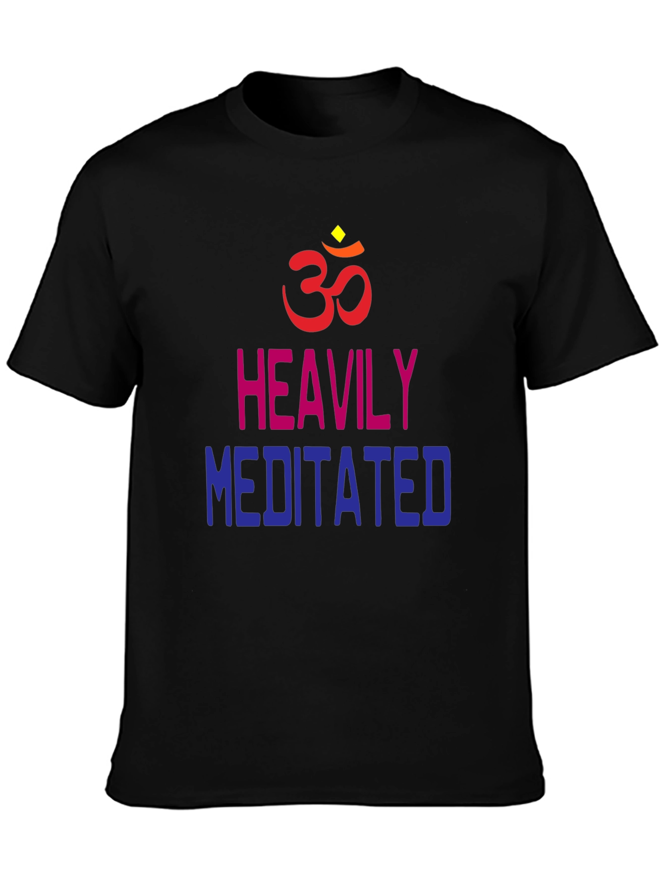 Heavily Meditated Graphic T-Shirt - Spiritual Om Symbol
