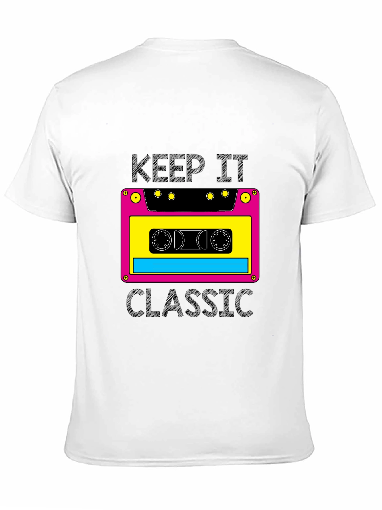Retro Cassette Tape Graphic T-Shirt - Keep It Classic