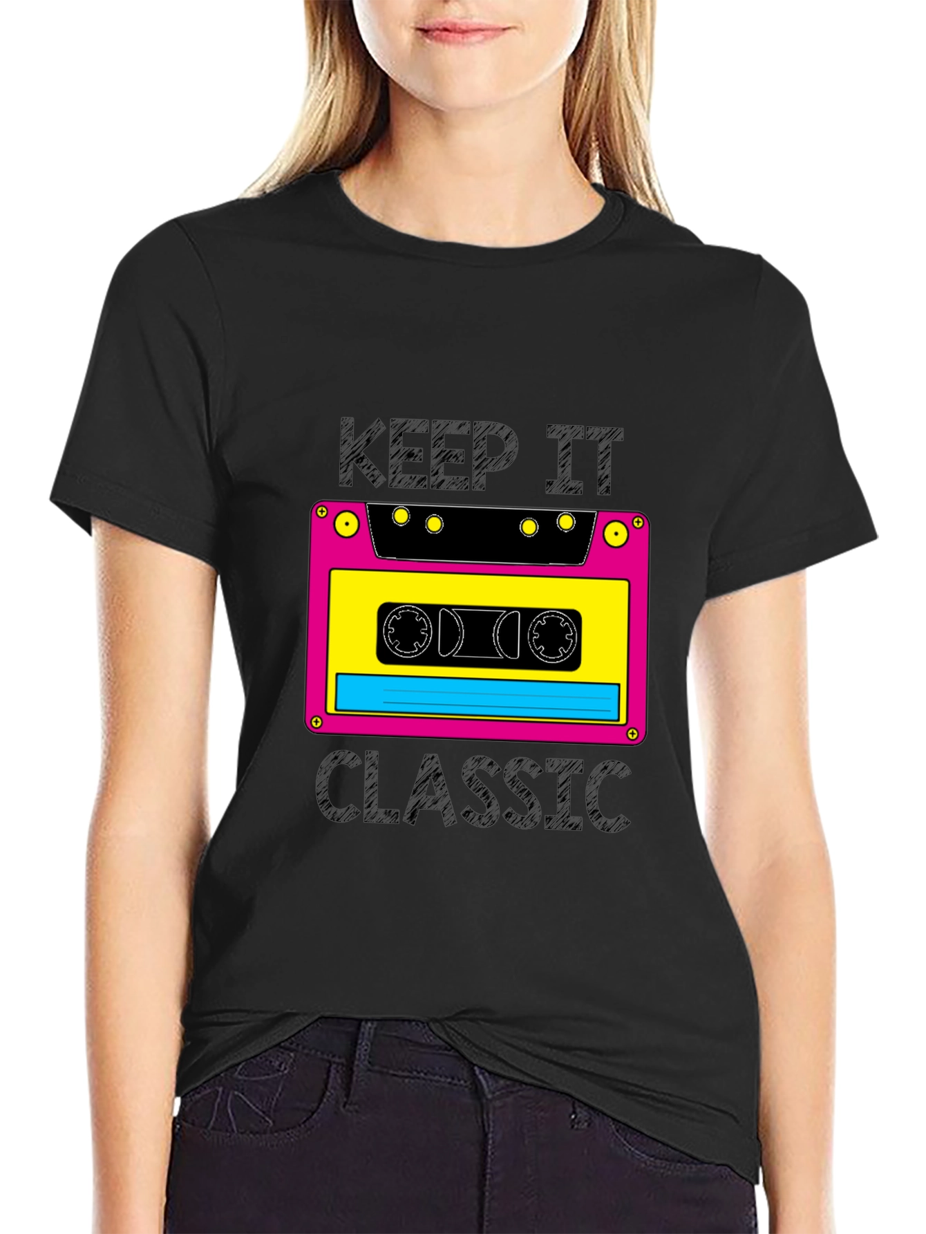 Retro Cassette Tape Graphic T-Shirt - Keep It Classic