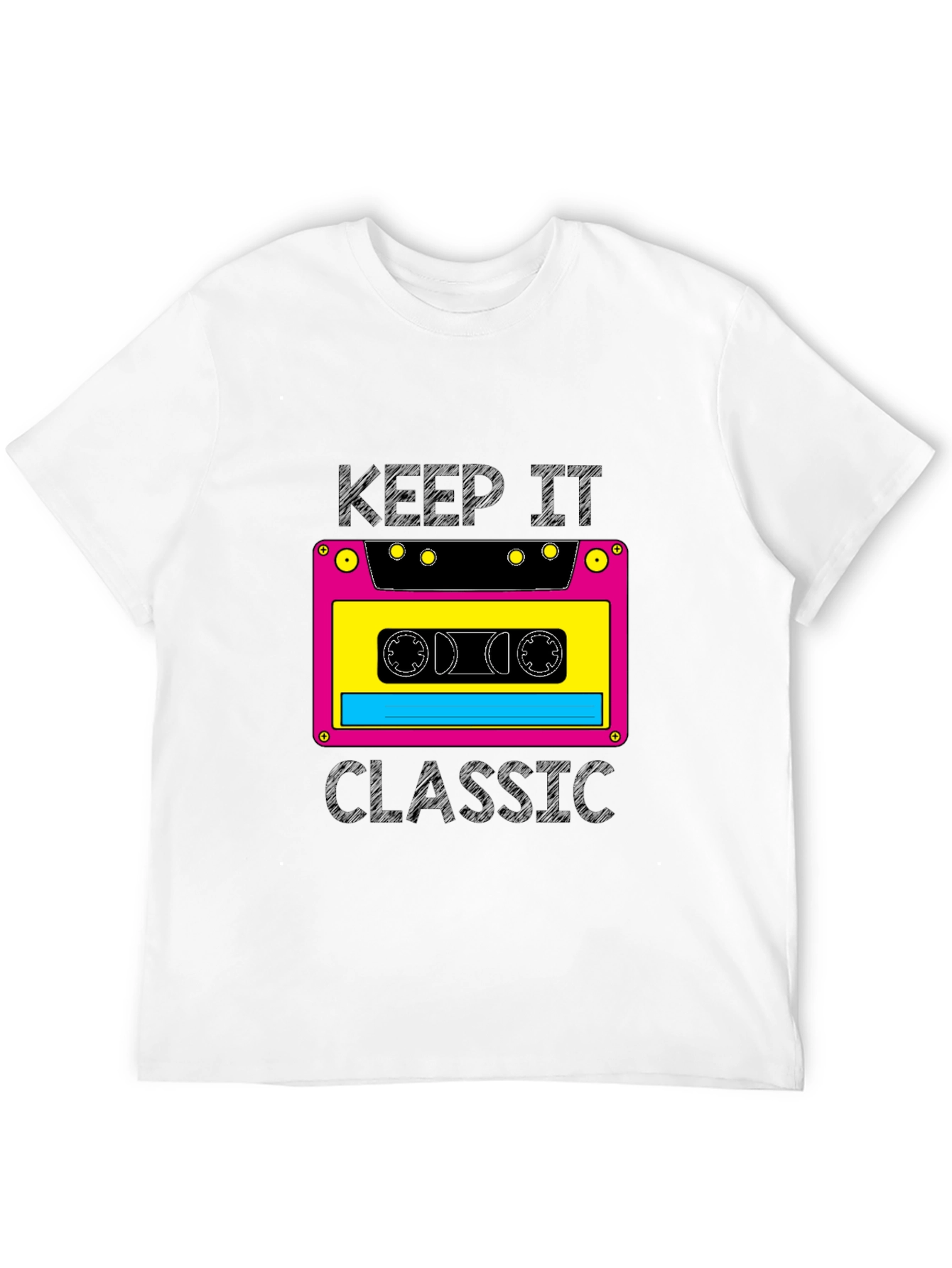 Retro Cassette Tape Graphic T-Shirt - Keep It Classic