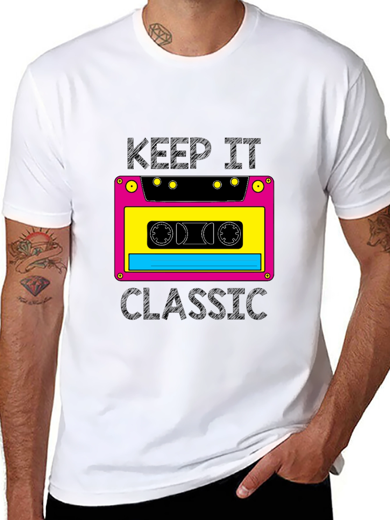 Retro Cassette Tape Graphic T-Shirt - Keep It Classic