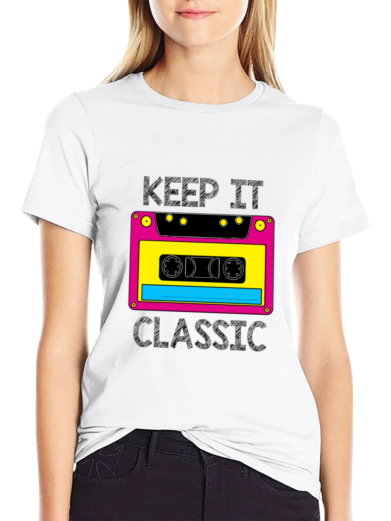 Retro Cassette Tape Graphic T-Shirt - Keep It Classic