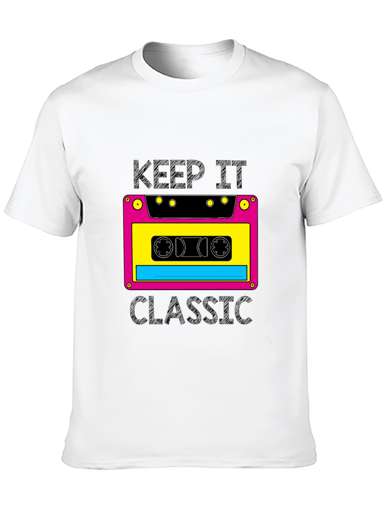 Retro Cassette Tape Graphic T-Shirt - Keep It Classic